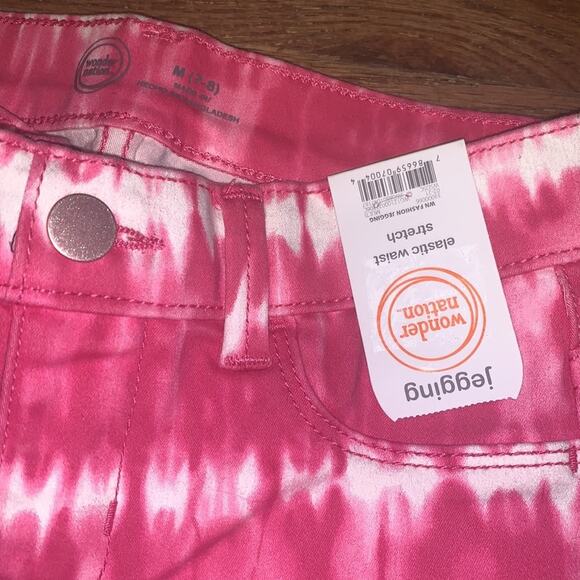 NWT Girls Wonder Nation Jeggings Pink Tie dye Size M(7-8) - Picture 4 of 4